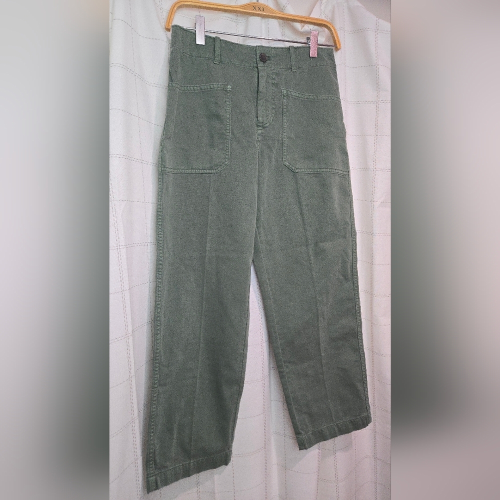 Madewell The Petite Taper-Leg Utility Pant in Garment-Dyed Twill - Picture 2 of 6